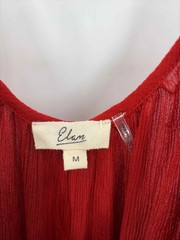 Pre-Owned Elan Red Size Medium Short Sleeveless Dress