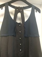 Twinkle By Wenlan Solid Brown Blue Sleeveless Mii Dress Sz 6