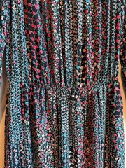 BuddyLove Yvonne Long Sleeve Maxi Dress with Front Slit in Ozark Floral Print