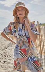 Hunter Bell Retired Patchwork Britton Quilted Cottage Core Dress A