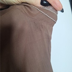 Gerard Darel Shirt Dress FR 36 US 4 Collared Midi Metallic Eyelash Button Front