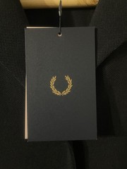 Fred Perry Amy Winehouse Button Thru Pique Dress Black Size 10 Brand New W Tags
