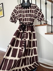 Max Mara-&lsquo;S Max Mara Printed cotton poplin midi dress 8