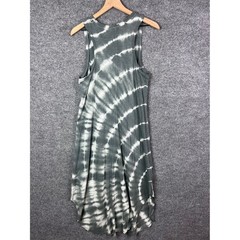 Z Supply Gray Tie Dye Sleeveless V Neck Casual Dress Size large