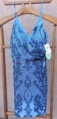 NWT Windsor Ella Sequin Mesh Bodycon Dress Blue Purple Size Small 💙💜