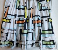 Sofia Italy Midi Dress Tiered White Blue Green Yellow Cotton V Neck Black S M