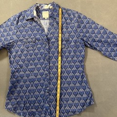 Roper Womens Western Pearl Snap Shirt Large Blue Paisley Rodeo Cowgirl Top B5