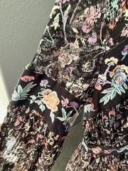 FREE PEOPLE Cherry Blossom Embroidered Lace Mini Dress Size 8