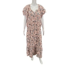Destination 365 Womens Trendy Allover Printed Dress with Smocking X-Large Size