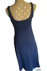 Halara SoftlyZero™ Airy Square Neck Corset Ruched Bodycon Midi Dress Medium
