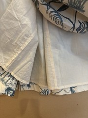 Abercrombie & Fitch Midi Dress Tropical Hawaiian Cream Smocked Thin Strap XS