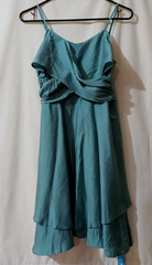 Cupshe mini sundress rayon size S lightweight spaghetti straps adjustable green