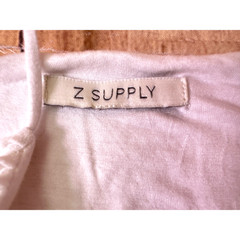 Z SUPPLY Womens Mini Dress White Textured Spaghetti Strap Scoop Neck Size SMALL