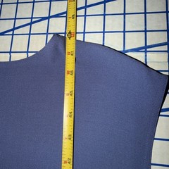 Eileen Fisher Silk Georgette Crepe Dark Periwinkle Dress- Large