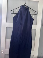 Women&rsquo;s size small blue sleeveless bodycon dress by Rolla Costa
