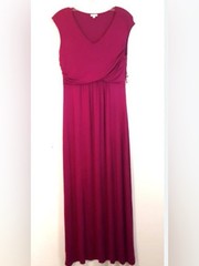Spense Sleeveless V-Neck Maxi Dress in Magenta 💖