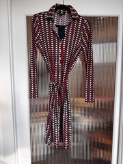 NEW $198 Brooks Brothers Knit Jersey Printed Half Placket Shirt Dress – XS