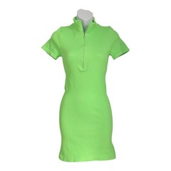 NWOT OQQ Zip Front Short Sleeve Mini Bodycon Dress