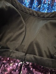 Laundry by Shelli Segal Sequin Mini Dress Sparkle Party Cocktail Adj Straps EUC