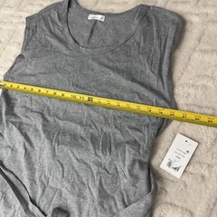 Madison Gray Stretch Pocketed Slit Back Tie Midi Dress Womens Size Large Casual
