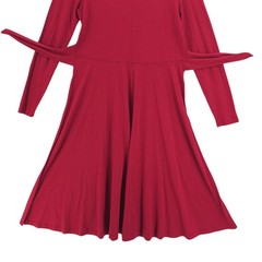 PERUVIAN CONNECTION Grenadine Celeste Midi Dress Belted Pima Cotton Blend LARGE