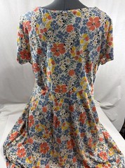 Chaps Ralph Lauren Maxi Dress 2X Colorful Floral Casual Boho Feminine Cotton