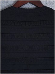 Reiss Jenkins Womens Size 6 Black Scalloped Knit Bodycon Dress Cocktail Designer