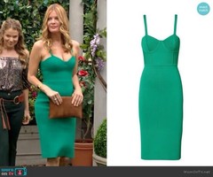 As New! SCANLAN THEODORE 💚🩶💚 Crepe Dress Size M Medium