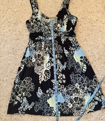 Style and Co Tank Style Slip On Dress Blue Tropical M