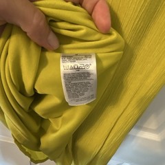 Old Navy Yellow Solid V-Neck Sleeveless Lace Back Mini Sundress Lightweight M