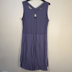 Soft Surrounding Criss Cross Back Sleeveless Summer Dress Lilac Rayon Blend L