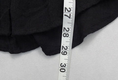 Love21 Collared Black Button Front Tie Mini Shirtdress Roll Sleeves Women Size S