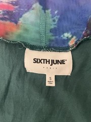 Sixth june maxi mesh bodycon full length fitted dress multicoloured size S 6/8