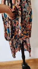New Anthro Midi Dress Size Medium Black Floral Coquette Brunch Boho Wedding