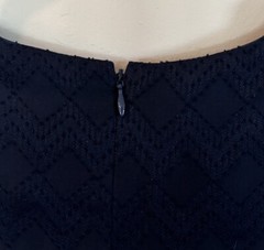 Ali & Jay Navy Blue Chevron Textured Mini Dress Size M NWT Long Sleeve Lined