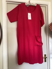 MASAI NEW Deep PINK Oversized LAGENLOOK DRESS Size XXL PLUS SIZE