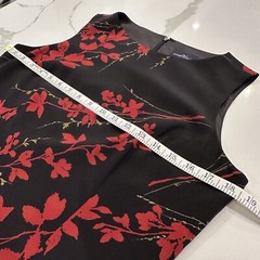 Andrea Viccaro Vintage Womens Floral Silk Dress Size 8 Whimsigoth Dark Romantic