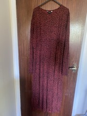 New Look Red Leopard Print Midi dress – 18