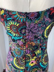 Nooworks California USA Multicoloured Sun Dress Retro Style Fabric