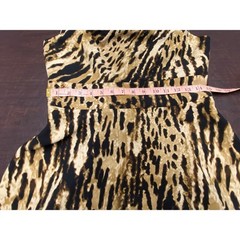 Calvin Klein Animal Print Asymmetrical Neck Sleeveless Dress Size Med Pockets