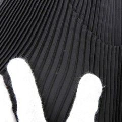 ISSEY MIYAKE Black Pleated Sleeveless Knit Dress Women M IM02FH919 B