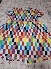 Target Pride Dress XS Checkered Skater Rainbow New LGBTQ+