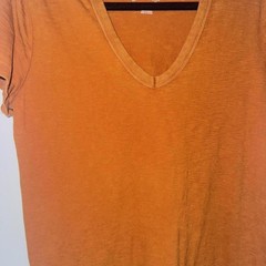 Universal Thread Orange V-Neck T-Shirt Dress Size M