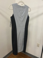 # Calvin Klein bodycon midi dress white black geometric Design Woman’s Size 4