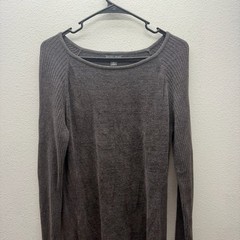 Barefoot Dreams CozyChic Ultra Lite Long Sleeved Sweater Dress Brown Fleece M