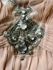 Jenny Packham (back label) crystal embellished silk dress UK 8 US 4 NWT
