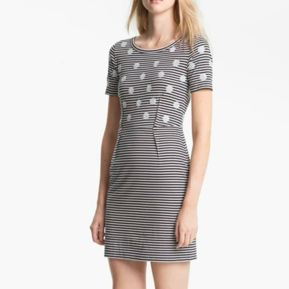 Marc by Marc Jacobs Sequin Stripe Mini Dress — S Preppy Y2K Summer Brunch Party