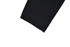 Celine Finition Main Wool Elastane Designer Black Dress Size 38 Made in France