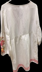 Tommy Bahama St Lucia Linen Cover-up Dress Embroidered with Pockets
