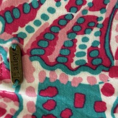 Hatley Round Neck Short Sleeve Pullover Lightweight Stretch Seashell Dress Large